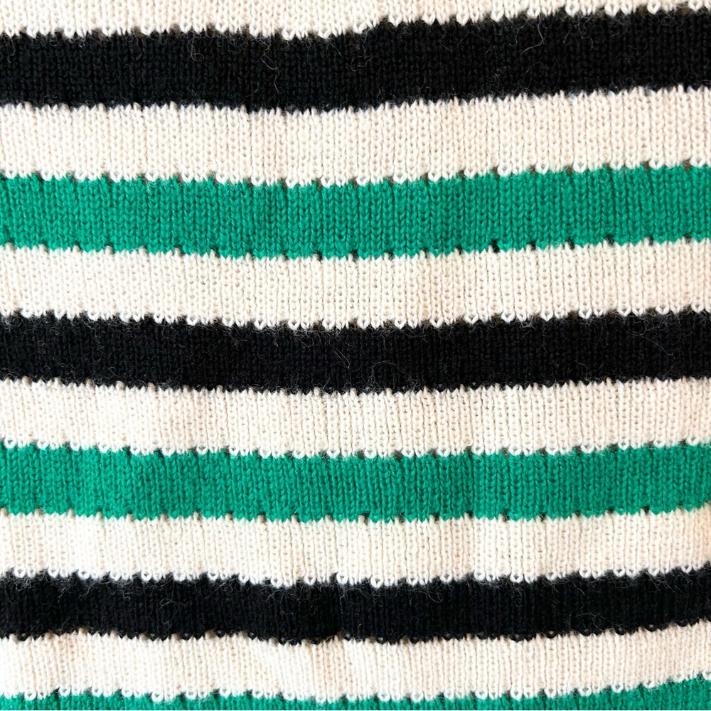 Lovers + Friends Rock N Roll Sweater Green Stripe Size Small - Picture 9 of 12